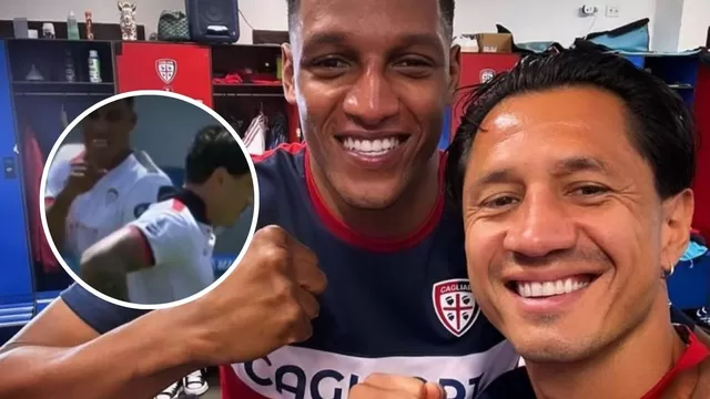 Yerry Mina y Gianluca Lapadula compartieron una imagen luego de polémica del fin de semana / Foto:  yerrymina