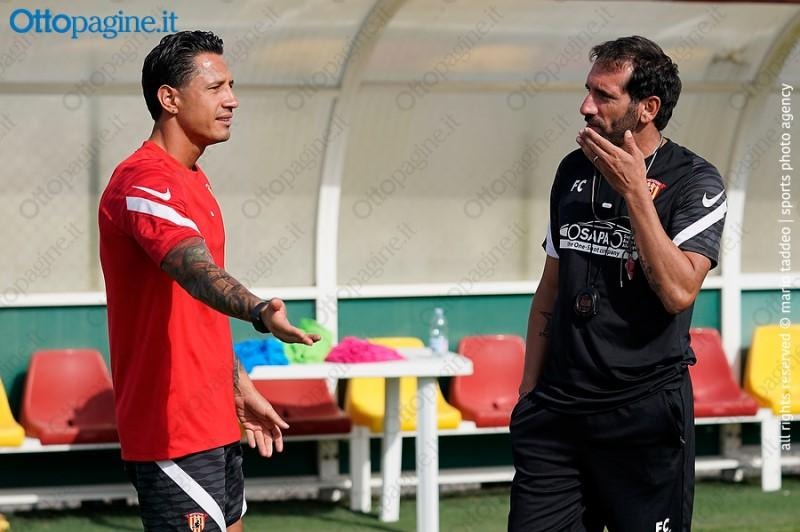 Lapadula reapareció en el entrenamiento del Benevento de Italia | Foto: Ottopagine.it.