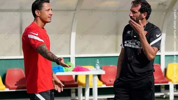 Lapadula reapareció en el entrenamiento del Benevento de Italia | Foto: Ottopagine.it.