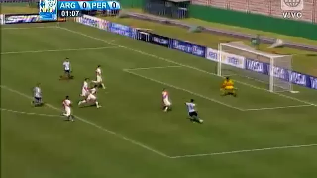 Gio Simeone sorprendió y anotó para Argentina ante Perú al minuto 1