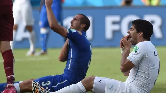 Giorgio Chiellini disculpó y elogió a Luis Suárez por el mordisco del Mundial Brasil 2014
