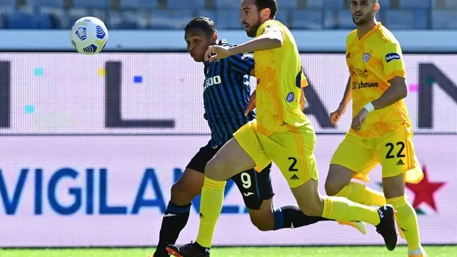 Godín debutó con gol con el Cagliari, pero no celebró: Atalanta le ganó por 5-2 en la Serie A