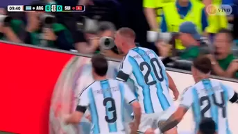 Alexis Mac Allister conectó potente cabezazo y puso el 1-0 de Argentina sobre Suiza