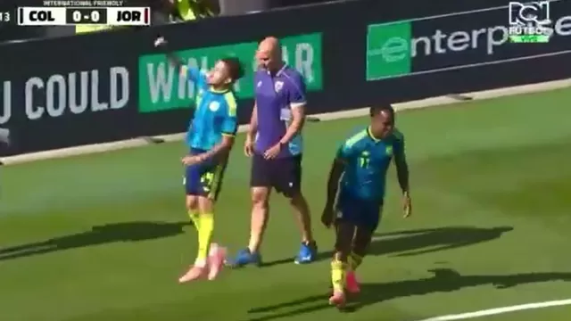 Jhon Arias marcó el primer gol del partido amistoso entre Colombia y Jordania. (Video: RCN)