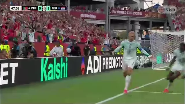 Cristiano Ronaldo marcó el empate de Portugal ante Croacia. (Video y foto: América TV)