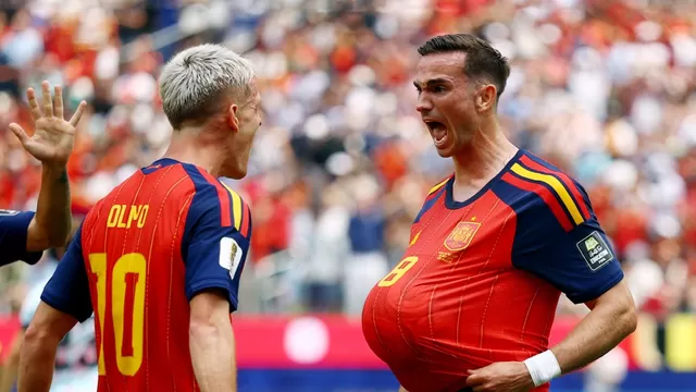 Fabián Ruiz anotó el 1-0 de España vs Bélgica a los 30 minutos del primer tiempo tras gran disparo / Fuente: América TV - Reuters