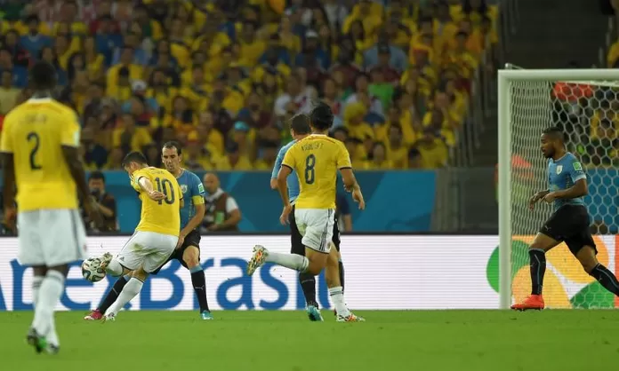 Video: Vea el golazo de James con Colombia frente a Uruguay