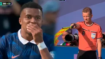 Mbappé convirtió SENSACIONAL GOLAZO para el 1-0 de Francia sobre Suecia, pero fue anulado