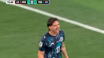 GOL de Paraguay para el descuento: Magalhães convirtió el 1-3 ante Estados Unidos