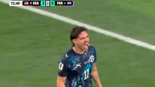 Maurício Magalhães anotó el descuento 1-3 de Paraguay ante Estados Unidos / Foto y Video: América TVGO