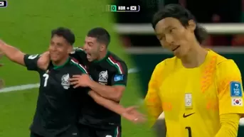 BLOOPER del arquero de Corea del Sur y Romo aprovechó para poner el 1-0 de México