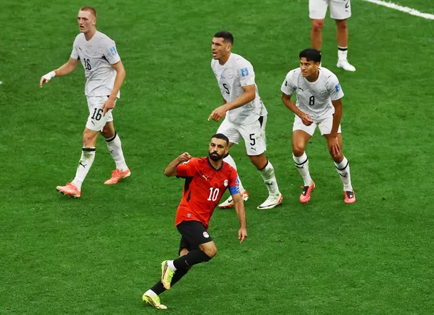 Salah y el gol de la ventaja de Egipto ante Nueva Zelanda. (Foto: Reuters) Salah y el gol de la ventaja de Egipto ante Nueva Zelanda. (Foto: Reuters)