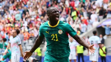 Habib Diarra aprovechó un rebote en el área y colocó el 1-0 de Senegal vs Bélgica tras buena definición / Foto: Reuters - BLAKE DAHLIN Habib Diarra aprovechó un rebote en el área y colocó el 1-0 de Senegal vs Bélgica tras buena definición / Foto: Reuters - BLAKE DAHLIN