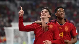 Golazo de Gavi: El español le anotó a Costa Rica con una magnífica volea