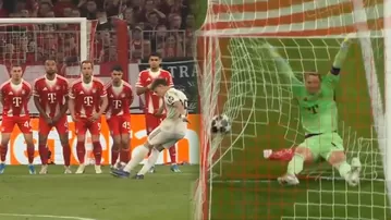 GOLAZO de Güler de tiro libre para el Real Madrid 2-1 Bayern