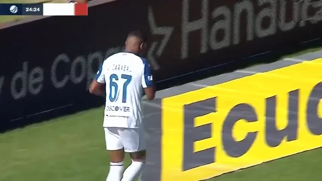 José Carabalí anotó su primer gol con LDU de Quito / Foto: DSports