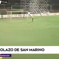 Golazo de media cancha en triunfo histórico de San Marino