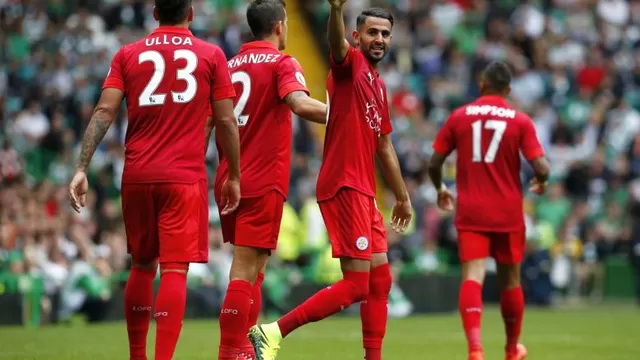 Golazo de Riyad Mahrez en amistoso del Leicester contra el Celtic