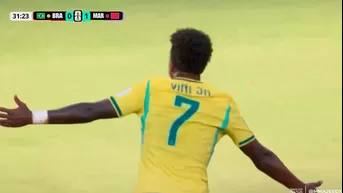 ¡Tremendo! GOLAZO de Vinicius Júnior para poner el empate 1-1 entre Brasil y Marruecos