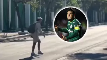 Gómez llegó al predio de Palmeiras y se fue caminando a su casa