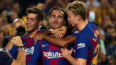 El delantero francés marcó sus primeros goles oficiales con el Barcelona. | Foto: EFE El delantero francés marcó sus primeros goles oficiales con el Barcelona. | Foto: EFE