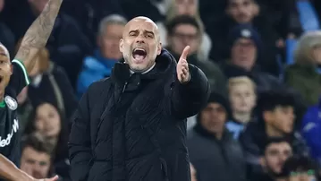 Guardiola apareció con rasguños tras empate del Manchester City