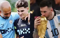Guardiola elogió a Lionel Messi y Julián Álvarez tras conquistar el Mundial - Noticias de julian-alvarez