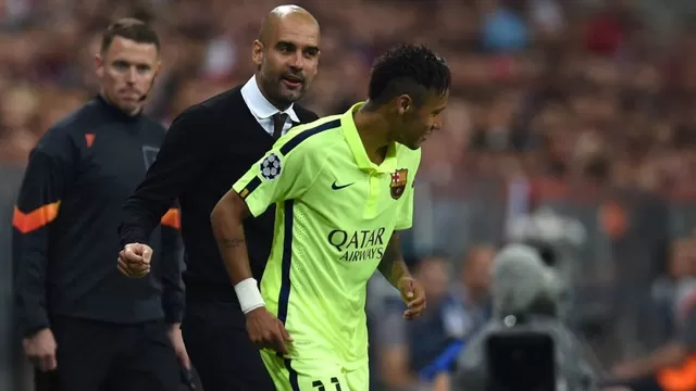 Guardiola llenó de elogios a Neymar en la previa del PSG vs. Manchester City