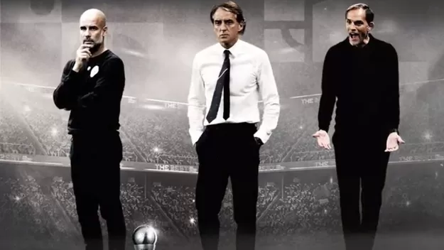 Guardiola, Mancini y Tuchel son los finalistas a mejor entrenador en los The Best