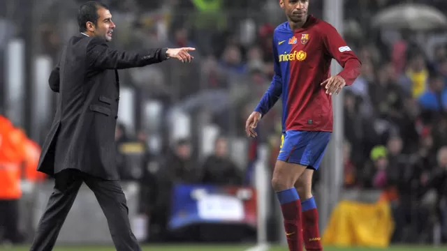Guardiola dirigió a Henry en el Barcelona (Foto: AFP)