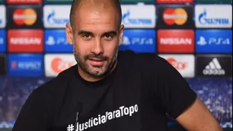 Guardiola sería sancionado por lucir camiseta en apoyo al 'Topo' López