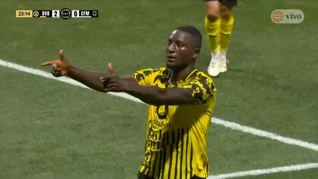 Guirassy anotó doblete para aumentar ventaja de Borussia Dortmund vs Monterrey / América TV