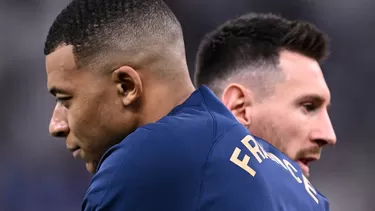 Lionel Messi y Kylian Mbappé / Foto: AFP