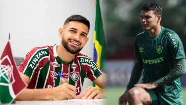 ¡Hará dupla con Thiago Silva! Ignácio fue presentado en el &#39;Flu&#39;. | Composición AD/Foto: Fluminense.