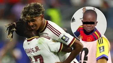 El hermanito de Yamal saludó a su hermano tras ganar el partido ante Francia. Foto: Reuters El hermanito de Yamal saludó a su hermano tras ganar el partido ante Francia. Foto: Reuters