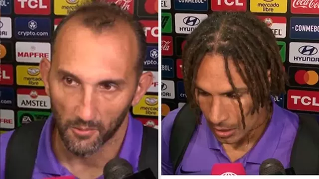 Hernán Barcos y Paolo Guerrero hablaron tras el triunfo de Alianza Lima ante Talleres / Foto: Composición AD