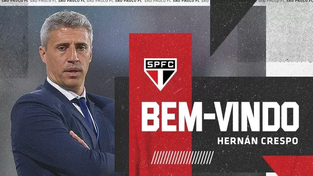 Hernán Crespo fue anunciado como nuevo DT de Sao Paulo