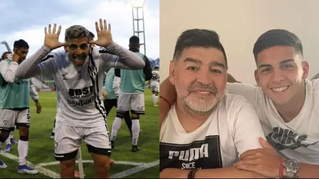 Hernán López, sobrino nieto de Diego Maradona, anotó un triplete en Argentina