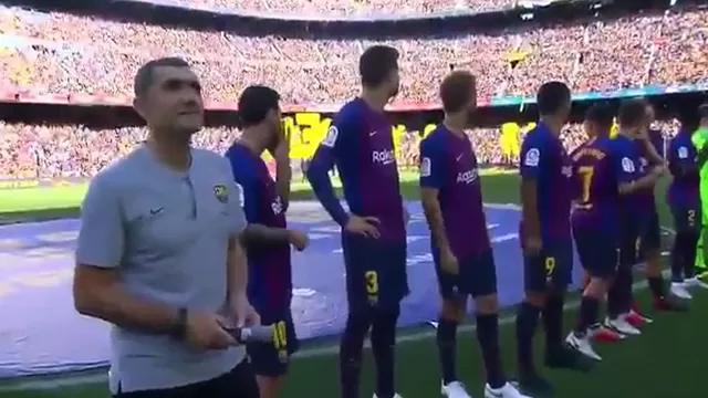 Hinchada de Boca Juniors sorprendió a jugadores de Barcelona en el Camp Nou