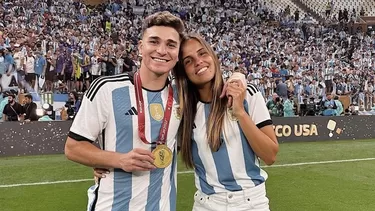 Julián Álvarez y Emilia Ferrero / Instagram