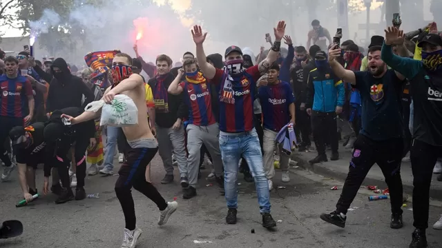Barcelona vs. PSG. | Foto: AFP/Video: @FCBRAC1