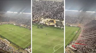 Aficionados de Universitario realizaron duro cántico tras quedar eliminados de la Copa Libertadores / Fuente: X (@arliaga23)