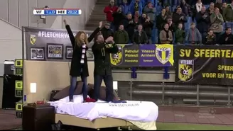 Holanda: pareja vio a su equipo favorito desde la cama y en el mismo estadio