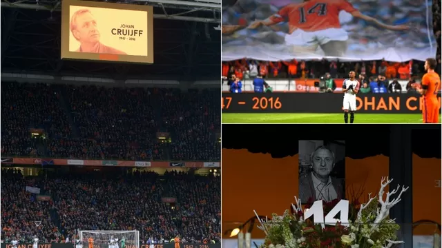Holanda y Francia paran partido a los 14&#39; en homenaje a Johan Cruyff