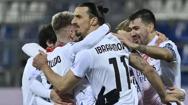 Ibrahimovic devuelve el liderato en solitario al Milan con un doblete