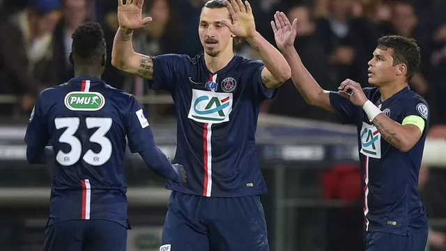 Ibrahimovic mete al PSG a la final de la Copa de Francia con triplete