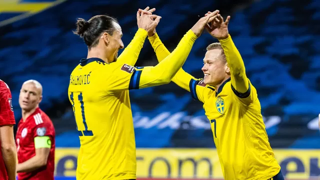 Ibrahimovic regresó a Suecia con asistencia de gol en triunfo sobre Georgia