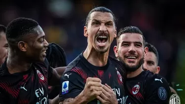 Ibrahimovic anotó su primer tanto en su regreso al Milan. | Foto: AC Milan