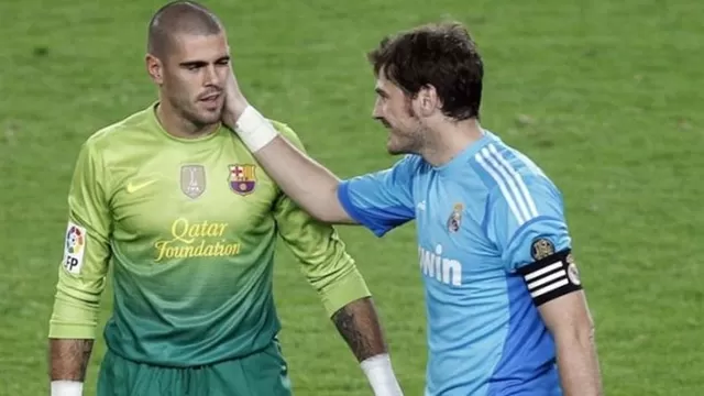 Casillas y Valdés fueron rivales, pero también compañeros en la selección española. | Foto: EFE