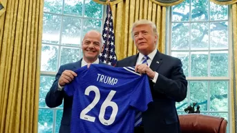 Infantino, presidente de la FIFA, se reunió con Donald Trump en la Casa Blanca